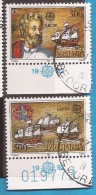 1992  2534-35  EUROPA JUGOSLAVIJA AMERIKA 500 ANNIVERSARY SHIP PINTA  NINA KOLUMBO USED - Used Stamps