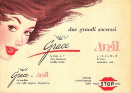 # AVRIL (type 1) ROUGE STOP PARIS 1950s Advert Pubblicità Publicitè Reklame Lipstick Rossetto Lapiz Labial Beautè - Non Classés