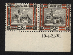 Saar, Nr.65,10-4-21-V.,xx,gefaltet = Michelpreis,ungefaltet Erhebliche Aufschläge ! - Unused Stamps