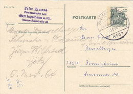 BRD P 87, Mit Sonderstempel: Ingelheim Am Rhein GOYA Ausstellung 3.6.1966 - Postcards - Used