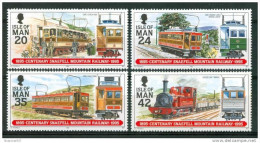 1995 Isola Di Man Treni Railways Trains Tram Set MNH**B203 - Tram