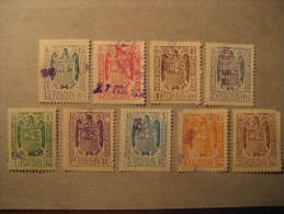 FACTURAS Y RECIBOS 9 Poliza Tasa Fiscal Tax Due Revenue Poster Stamp Label Vignette Viñeta Cinderella SPAIN - Service