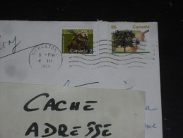 LETTRE CANADA AVEC YT 1065a ET 1295 - FLORE FRUIT ARBRE - POIRIER POIRE BARTLETT - FAUNE PORC EPIC - - Cartas & Documentos