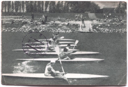 Rowing, Regatta, River Sava, 1948. ZAGREB, Croatia - Aviron