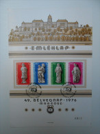 Hungary 1976. Stampday Set On Souvenir Card With Special Cancelling ! - Lettres & Documents