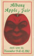 Albany Oregon, Apple Fair, Face In Apple Fruit, C1910s Vintage Postcard - Otros & Sin Clasificación