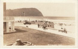Seaside Oregon, Turn-around Auto People On Boardwalk, C1920s Vintage Real Photo Postcard - Otros & Sin Clasificación
