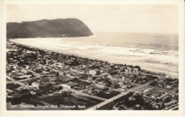 Seaside Oregon, Tillamook Head, Aerial View Of Town, C1930s/40s Vintage Real Photo Postcard - Otros & Sin Clasificación