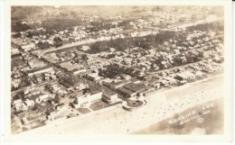 Seaside Oregon, Aerial View Of Town, Turn-around, C1940s Vintage Real Photo Postcard - Otros & Sin Clasificación