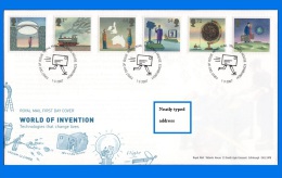 GB 2007-0001, World Of Invention (1st Issue) FDC, Tallents House SHS - 2001-2010 Dezimalausgaben