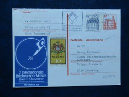 40/784   CP  ANTWORTKARTE - Postcards - Used