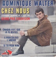 Disque - 45 Tours -Dominique Walter - 4 Chansons - Chez Nous -chaque Fois Que Je Te Revois - Recto Verso - - 78 T - Grammofoonplaten