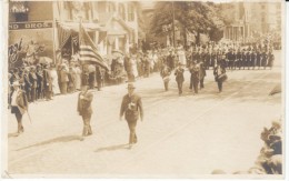 Salem Oregon, WWI Military Civil War(?) Veterans Parade, Street Scene C1910s Vintage Real Photo Postcard - Salem