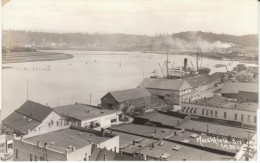 Marshfield Oregon, Coos Bay Harbor, Ships Docks Harbor C1910s Vintage Real Photo Postcard - Otros & Sin Clasificación