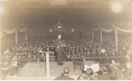 Marshfield Oregon, Sunday Crowd At Tabernacle, Preacher Religious Sermon C1910 Vintage Real Photo Postcard - Otros & Sin Clasificación