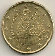 San Marinoo 2008 -  20 Cents UNC - San Marino