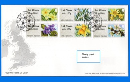 GB 2014-0018, Spring Blooms FDC, Huddersfield SHS - 2011-2020 Em. Décimales