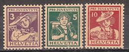 ** SVIZZERA 1916 - PRO JUVENTUTE MNH UNIFICATO N.151/153 CAT. € 215,00 - Ungebraucht