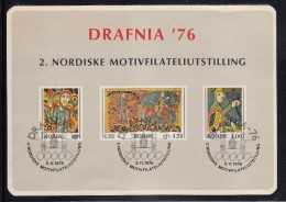 Norway Used Souvenir Card DRAFNIA '76 - Small Nick At Top - Proeven & Herdrukken