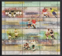 Norway MNH Scott #1345a Souvenir Sheet Of 6 Different Plus 6 Labels Great Moments In Norwegian Soccer - Unused Stamps