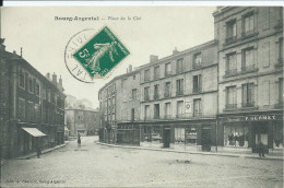 42. BOURG- ARGENTAL (LOIRE).. PLACE DE LA CITE..ANIMEE..MAGASIN TISSUS P. GERMET.....C1561 - Bourg Argental