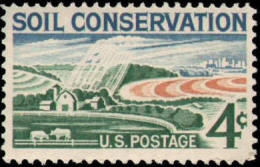 1959 USA Soil Conservation Stamp Sc#1133 Farm Agriculture Ox Cow Water - Agua