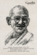 (N63-016  ) Mahatma Gandhi  , Prestamped Card, Postal Stationery-Entier Postal-Ganzsache - Mahatma Gandhi