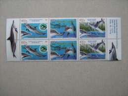 NOUVELLE CALEDONIE   P 941/943 * *    CETACES  Les   2 Bandes - Unused Stamps