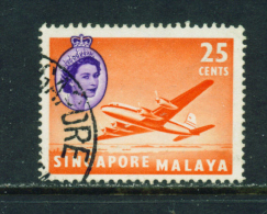 SINGAPORE  -1955+   Queen Elizabeth II Definitives  25c  Used As Scan - Singapour (...-1959)