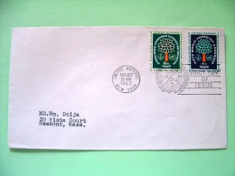 United Nations - New York 1960 FDC Cover To Seekonk- FAO - World Forestry Congress - Tree - Covers & Documents