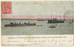 A Glimpse Of Sydney Harbor , Cape Breton, English And French Warships Edit Mc Leods Tax - Andere & Zonder Classificatie