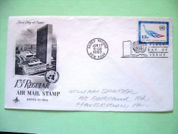 United Nations - New York 1963 FDC Cover - Laurel Leaves - Briefe U. Dokumente