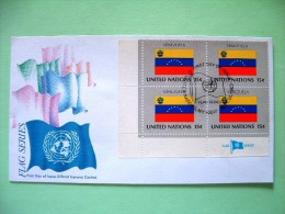 United Nations - New York 1980 FDC Cover - Flags - Venezuela - Lettres & Documents