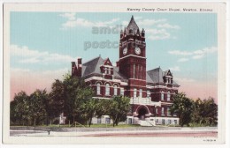 USA - NEWTON KS Kansas ~ HARVEY COUNTY COURT HOUSE BUILDING~ C1940s Postcard ~ARCHITECTURE [4673] - Altri & Non Classificati