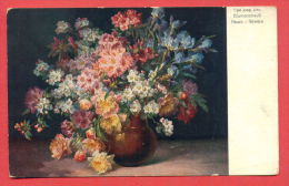 142611 / Germany Art  Carl Jung - A Bouquet DE FLEURS , FLOWERS - EKN 1040 WIENE AUSTRIA TO PRAHA - Jung