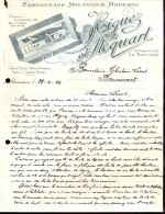 Factuur Facture Brief Lettre  - Cartonnage Higuez & Stoquart - La Bouverie - Bernissart 1949 - 1900 – 1949