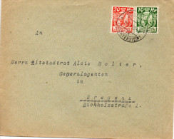 LIECHTENSTEIN LETTRE POUR L'AUTRICHE 1920 - Briefe U. Dokumente