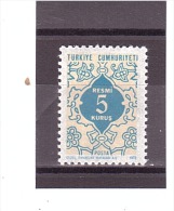 126  **   Y&T  (Timbre De Service)   *TURQUIE*  13/10 - Timbres De Service