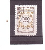 123  OBL   Y&T  (Timbre De Service)   *TURQUIE*  13/10 - Timbres De Service