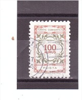 122  OBL   Y&T  (Timbre De Service)   *TURQUIE*  13/10 - Timbres De Service