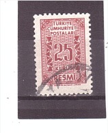 78  OBL   Y&T  (Timbre De Service)   *TURQUIE*  13/10 - Timbres De Service