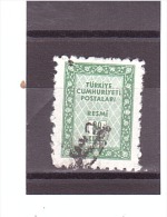 69  OBL   Y&T  (Timbre De Service)   *TURQUIE*  13/10 - Timbres De Service