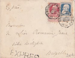 A27 - Enveloppe Expres De 1906 - Cob 74 Et 76 - Other & Unclassified