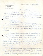 Factuur Facture Brief Lettre  - Raymond Van Cabeke -  Wauthier Braine 1948 - 1900 – 1949