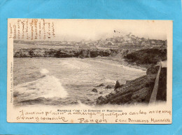 MARSEILLE -la Corniche Et Montredon  -a Voyagé En 1902-edition Lacour - Quartiers Sud, Mazargues, Bonneveine, Pointe Rouge, Calanques