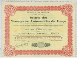 Royaume De Belgique, Sté Des Messageries Automobiles Du Congo, Ss à Aketi - Automobilismo