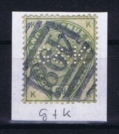 Great Britain SG  193 Used  1883 Yvert 82   PERFIN  G + K - Oblitérés