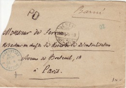 Suisse- Genève -CAD- Par Bellegarde Pour Paris -Enveloppe- PD -1870 - Covers & Documents