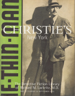 Catalogue Christies New York The Detective Fiction Library Of Richard M Lackritz Md Magnifique - Polars