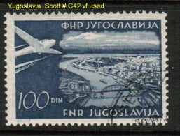 YUGOSLAVIA   Scott  # C 42  VF USED - Poste Aérienne